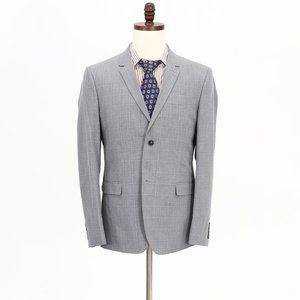 Topman 42R Gray Check 2-Button Sport Coat Blazer Jacket B194